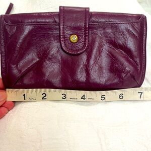 Vintage HOBO wristlet in rich purple leather